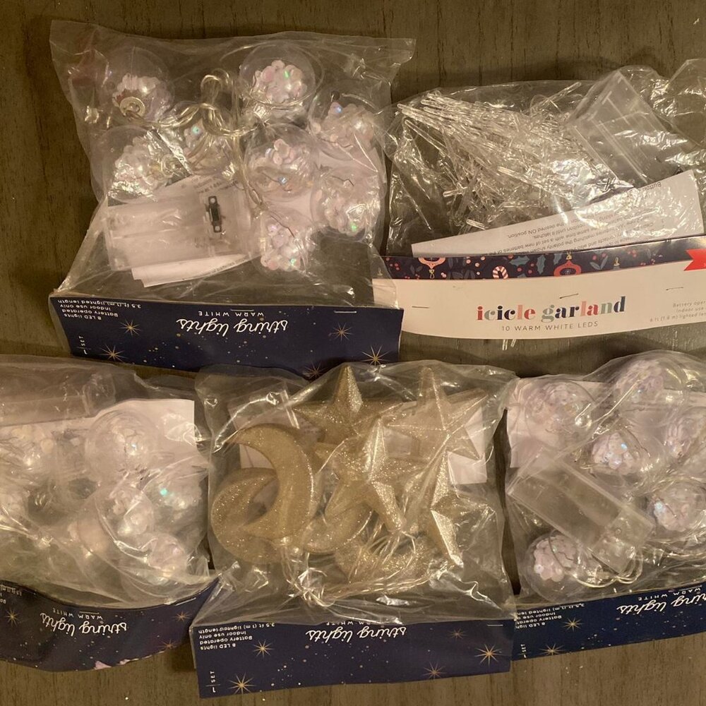5 packs of christmas lights